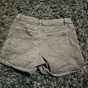 Black Jean Shorts